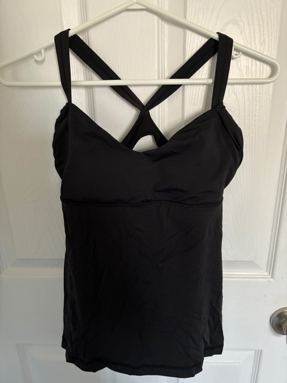 lululemon athletica Black Cross-Back Tank